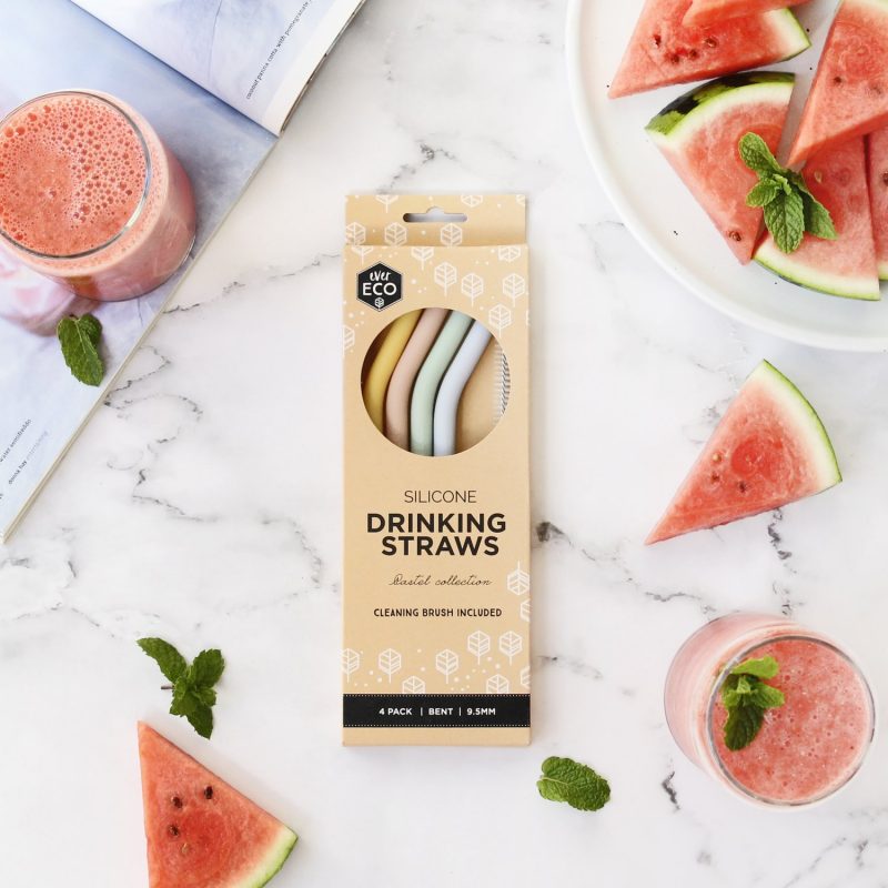 Ever Eco | Silicone Drinking Straws Bent