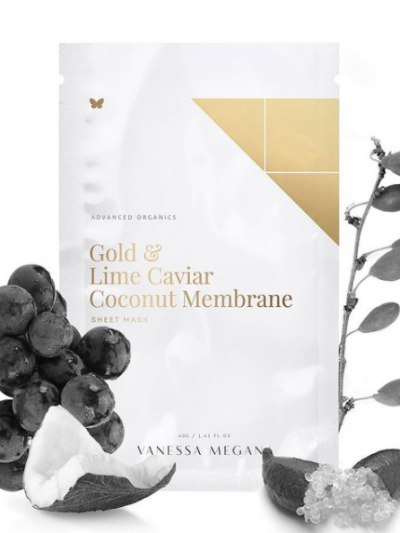 Vanessa Megan Gold & Lime Caviar Coconut Sheet Mask