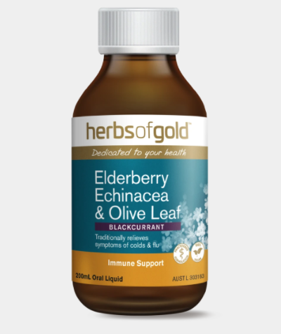 Herbs of Gold Elderberry, Echinacea & Olive Leaf 100ml
